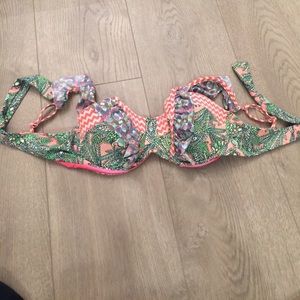 Maaji Printed Ruffled Bikini Top